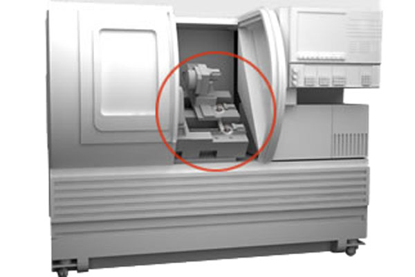 CNC旋盤のサーボモータと送り軸の連結